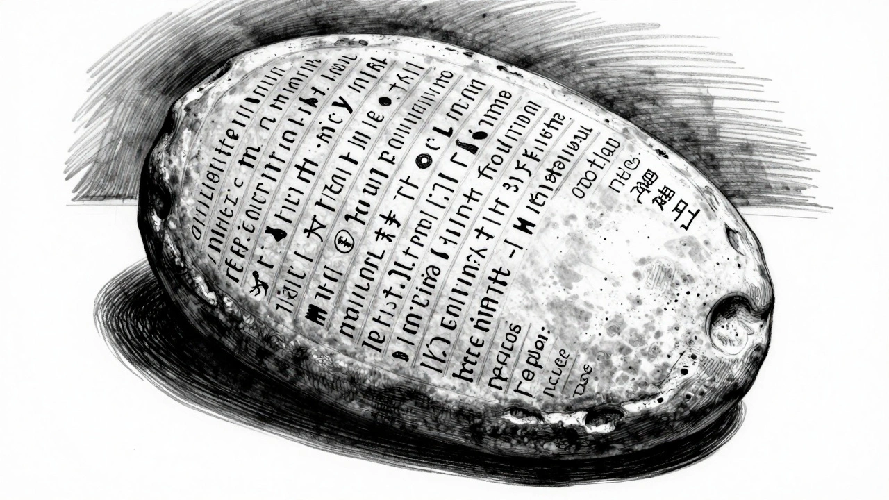Clay tablet with cuneiform tax records showing gaps where prostitution fees were never recorded.